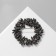 Brooch "Wreath" from leaves, purple color in gray metal