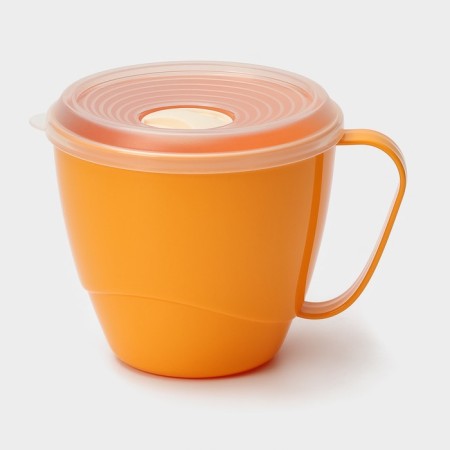 Plastic broth with a vacuum lid, 720 ml, color mix
