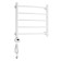 Domoterm electric heated towel rail "Calipso" P5, 500x500 mm, left, white matte