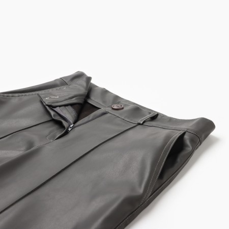 Women's pants (eco -leather) minku: eco leather graphite color, size 44-7