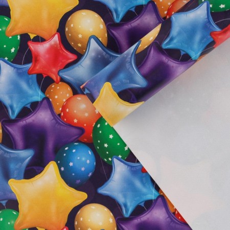 Glossy packaging paper "Air balloons", 70 x 100 cm-3
