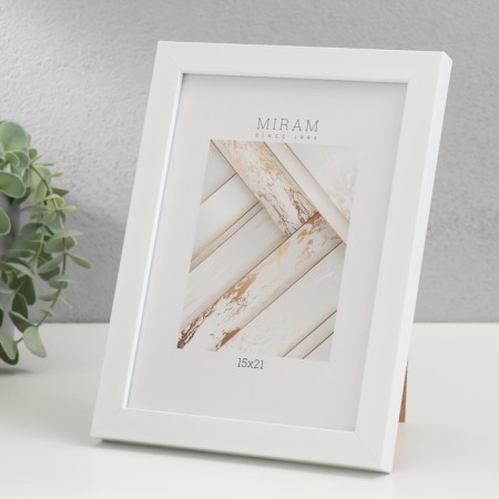 Photo frame plastic "Mira" 15x21 cm, 641801 white-2