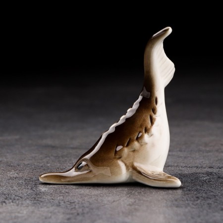 Souvenir "Bester with a raised tail", handmade, porcelain-1