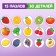Maxi Puzzles in a metal box "Fruits and Vegetables", 15 puzzles