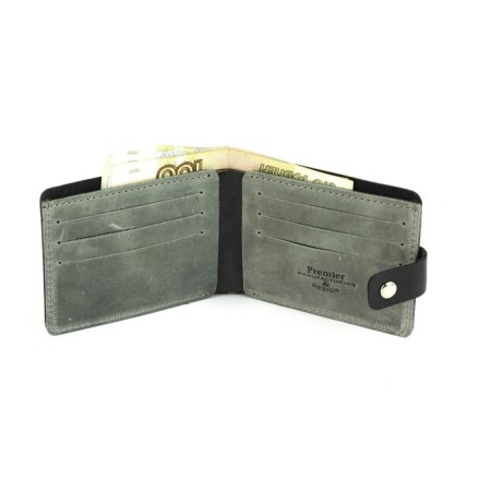 M-951 Pearl on the button, the Dy Card (4)/coins/bill, black/gray color 11.5x9x1.2cm-1
