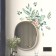 Sticker Plastic Interior color "composition Greens with pink colors" 30x45 cm