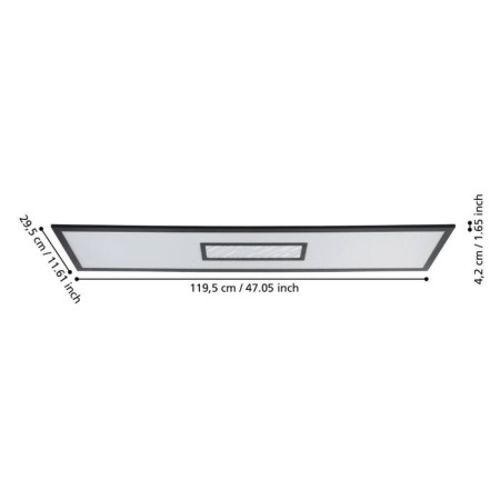 Ceiling lamp Dimmated Bordonara, 35W LED with PDU-8