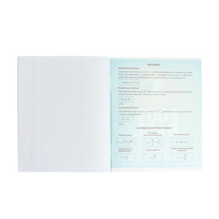Subject subject call "Football", 48 sheets in a cell of physics, with reference material, cover coated cardboard, UV-lak, OFSET block-3