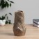 VAZ Coramics Table "Abner" bends, d = 6x4cm h = 17 cm, brown