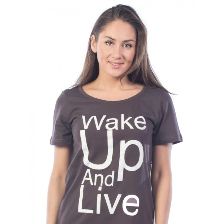 Women's dress Wake Up and Live, size 50, brown color-4
