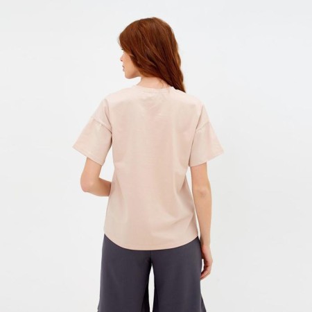 Women's T-shirt Minaku Regular Fit: beige color, rn 52-1