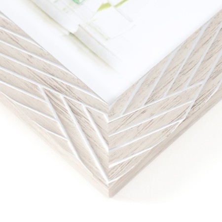 Photo frame plastic 10x15 cm "Silver lines on gray" 18.5x13.5 cm-2