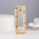 Candles in the Cake "Metallic", 14cm, 6pcs with a stand, silver