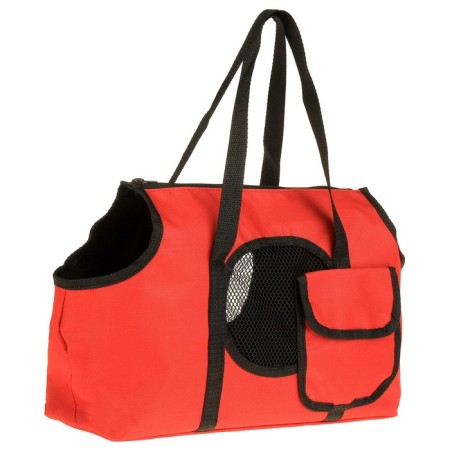 Bag - carrying for animals to the shoulder, PVC, 37 x 13 x 20 cm, red-1