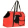 Bag - carrying for animals to the shoulder, PVC, 37 x 13 x 20 cm, red