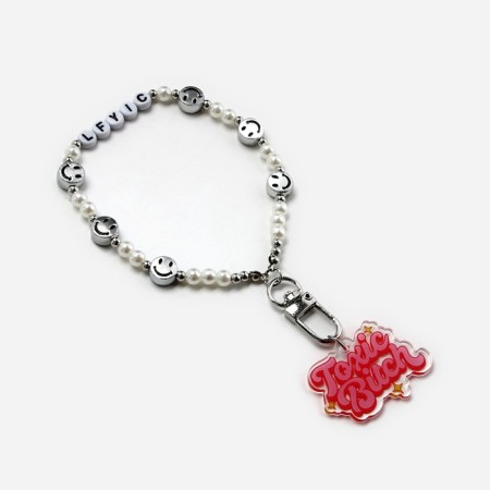 TOXIC Bitch beads keychain, 15 x 4.3 cm-1