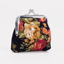 Women's wallet on the farmar, black color