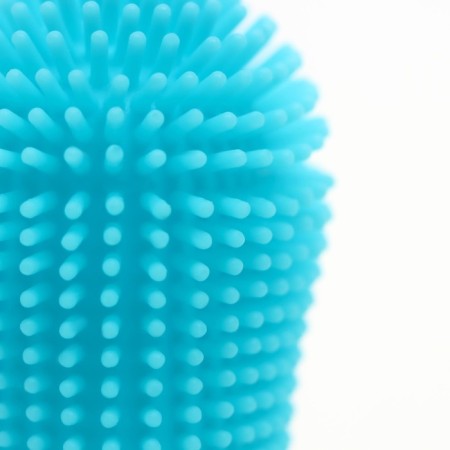 Brush for brushing animal teeth, 5.5 x 2.5 cm, blue, container 7 x 4 cm-5