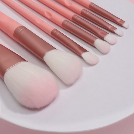 A set of makeup brushes "Makeup", 7 items, in a tube, pink color-5