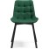 SHELS on a metal frame Chelsea Metal/velor, black/green 50x60x80 cm