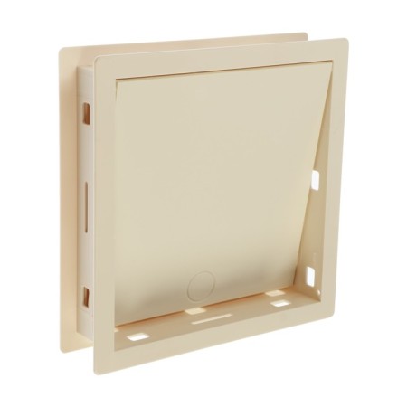Vento cat door door, 200 x 200 mm, 40 mm opening, ivory-1