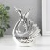 Souvenir Ceramics "Swan. Grace" silver 6.5x11x14.5 cm