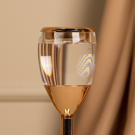 Summary metal, glass for 1 candle “Serene”, color gold 11 x 11 x 25.5 cm-6