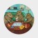 Napkin kitchen round "Capybars. Board games ", 2 pcs, desktop, d = 36 cm