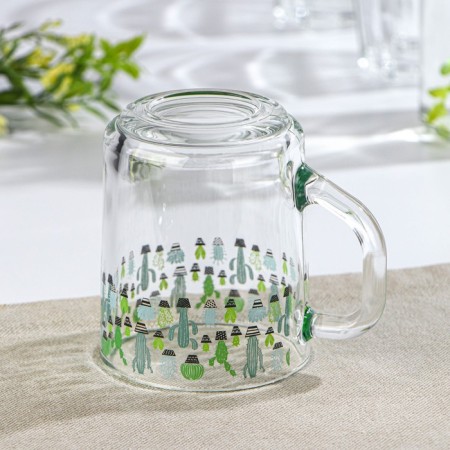 Glass glass for tea "Cacti", 250 ml-2