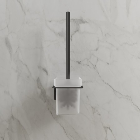 Ersh for the toilet IDDIS SLIDE, 103x113x336 mm, matte glass-7