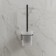 Ersh for the toilet IDDIS SLIDE, 103x113x336 mm, matte glass