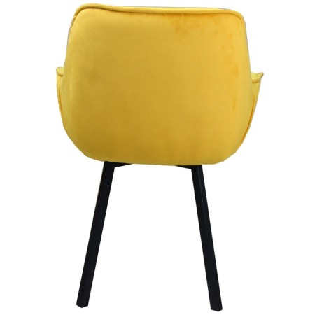 Chair "Quint", velor tenerife turfuum / Black metal-3