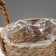 Kashpo wicker "safari" with handles, 15.5x15.5x13.5 cm, natural