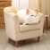 Soft toy "cat", 70 cm, white color