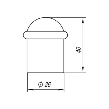 Door stop PUNTO DS PF-40 GP-5, color gold-1