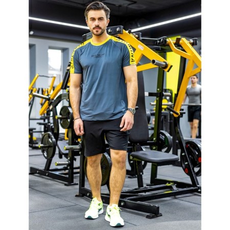 Sports T -shirt male ise, size 52, graphite color-4