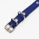 Collar "crown" with metal decor and rhinestones, 36 x 1.4 cm, Osh 24-31, blue