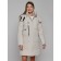 Coat insulated winter female, size 50, beige color
