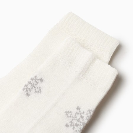 Women's socks socks, milk color, size 23-25-1