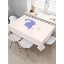 The tablecloth on the table “I love you”, rectangular, Saten, size 120x145 cm