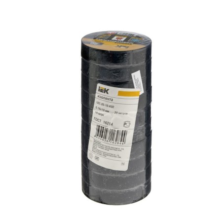 IEK island, PVC, 19 mm x 20 m, 180 μm, black-3