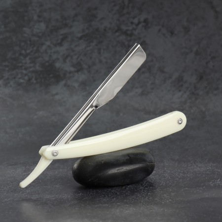 Dangerous razor, shavett, without blades, 24 × 2.5 × 1.3 cm, plastic, white/silver color-5
