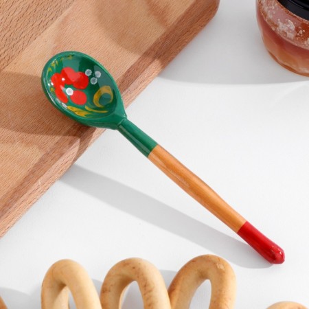 Teaspoon "Zelenushka", 14.7 × 3.5 cm, mix