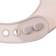 Silicone bib, on buttons, with a kit pocket, gray/white color