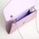 Female bag on a magnet, lilac color
