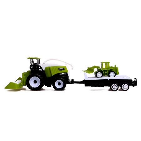 Combine inertial "Farmer", with a tractor and trailer, mix-2