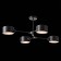 Ceiling EVOLUCE lamp. Sle183402-04. Gemento. 4x60 watts, E14, 68x71.5x32 cm, black color