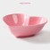 Ceramic Dolyana Salamnik "Heart", 130 ml, 12.5 × 11.5 cm, pink color