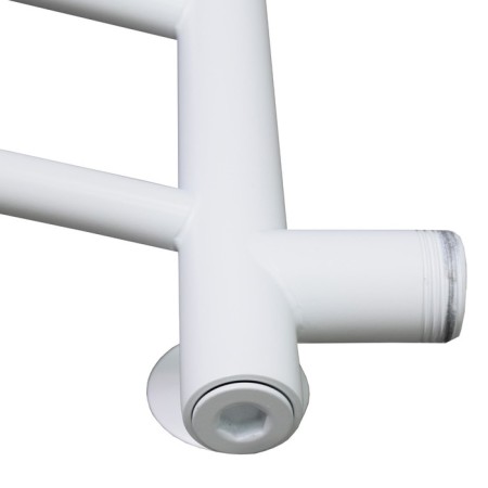 Water towel “Sanprise” Classic P5, 400x600 mm, side connector., White matte-2