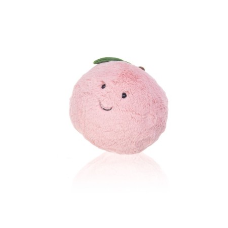 Gulliver soft toy "Apple", pink color, 20 cm-1